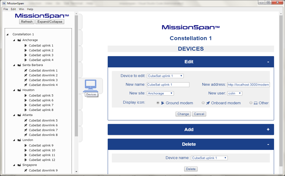 smallsat network management system by TXMission Inc